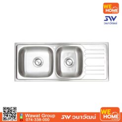 อ่างล้างจาน 2 หลุม ที่พักขวา 495.39.291 HAFELE