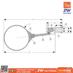 Alternative view of ลูกลอย พลาสติกส้ม 3/4 SANWA