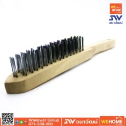 แปรงเหล็กขัดสนิม ตราดอกไม้ 4 แถว