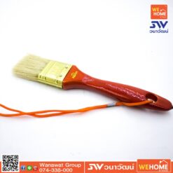 แปรงทาสีขนขาว ด้ามไม้ PUMPKIN รุ่น 635 (30120) 1 1/2 นิ้ว (รุ่นยอดนิยม)