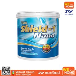 สีรองพื้นปูนใหม่ TOA รุ่น SHIELD-1 NANO ชิลด์-วัน นาโน  5 แกลลอน #E1000 ขาว