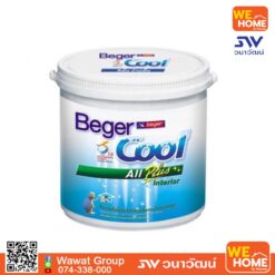สีทาฝ้าเพดาน Beger รุ่น Cool All Plus Interior คูลออลพลัส  5 แกลลอน #3511 สีขาว