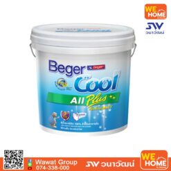 สีทาฝ้าเพดาน Beger รุ่น Cool All Plus Interior คูลออลพลัส  1 แกลลอน #3599 สีควันบุหรี่