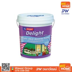 สีรองพื้นปูนใหม่ Beger รุ่น Delight ดีไลท์  5 แกลลอน #E-1111 สีขาว