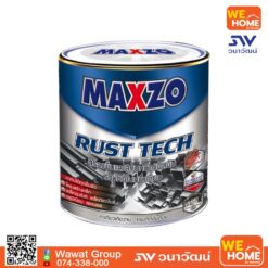 แมกโซ่ สีทากัลวาไนซ์ ด้าน 1/4 (กระป๋อง) ขาว #8100