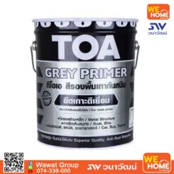 สีรองพื้นกันสนิม TOA รุ่น Grey Primer  5 แกลลอน #2010 สีเทา