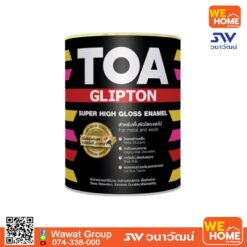 สีน้ำมันเคลือบเงา TOA รุ่น GLIPTON  1 แกลลอน F888 ดำด้าน