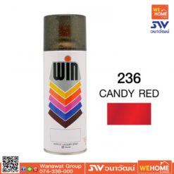 สี สเปรย์ มอเตอร์ไซด์ WIN  400 ML สี 236 Red