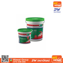โพลีเมอร์สำเร็จรูป พร้อมใช้เพื่องานฉาบบาง จระเข้ รุ่น สกิมโค้ท 102  20 กก. สีขาว