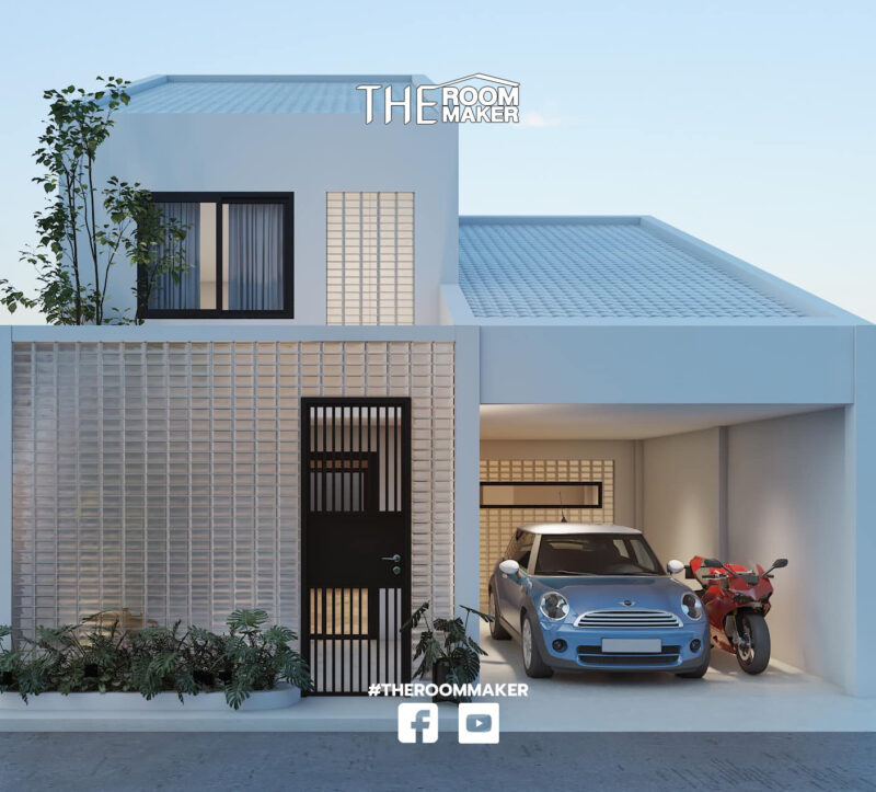 glass block sample house