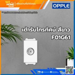 เต้ารับโทรทัศน์ สีขาว F01G61 Opple